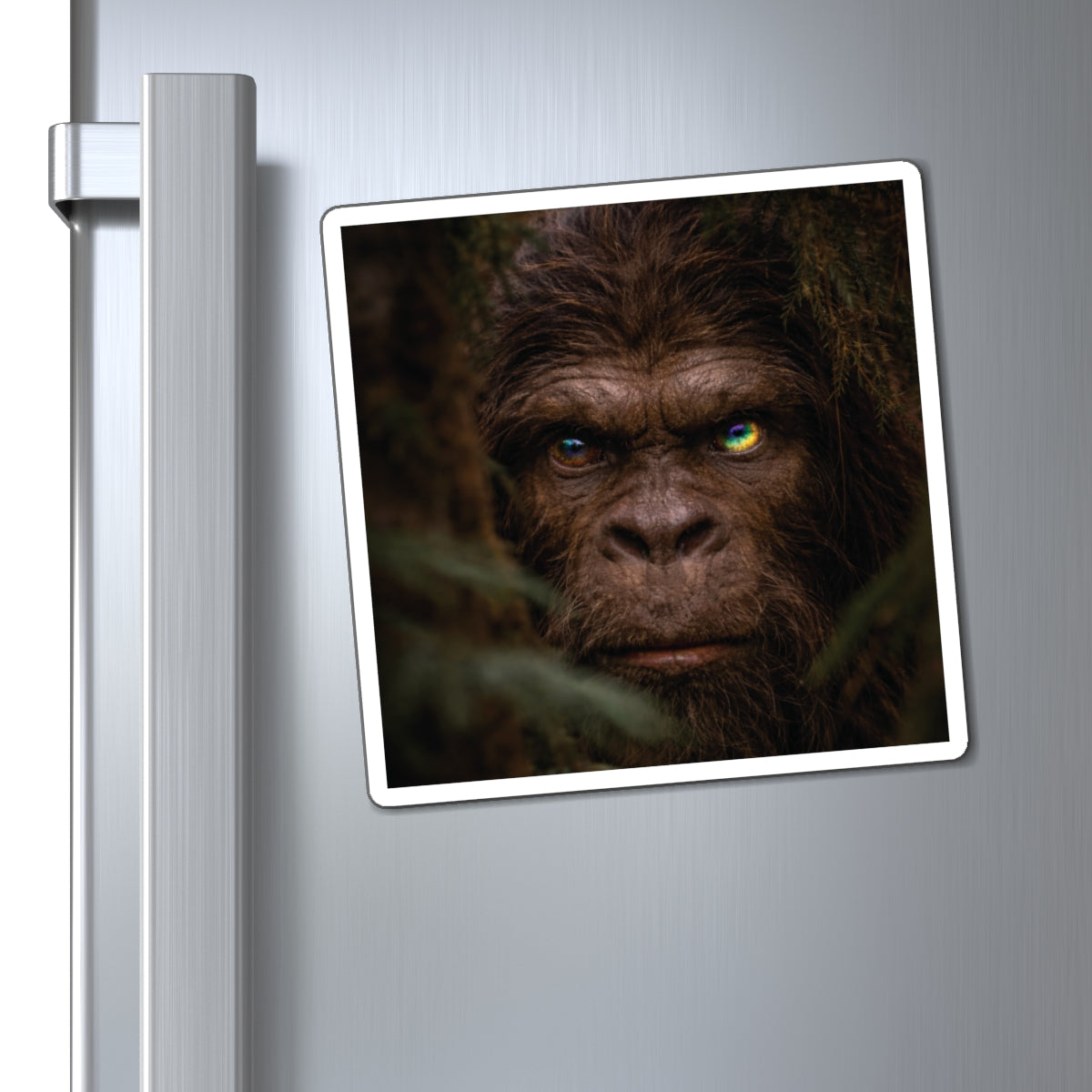 Eyes of the Living Rainbow- The Sasquatch- Earth Guardian honoring magnet