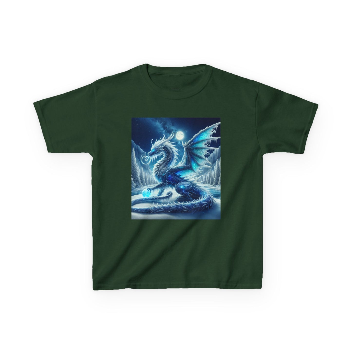 Kids Tee - Shimmer Blue Dragon