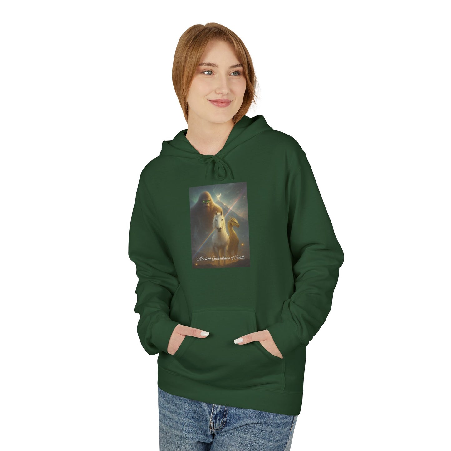 Cosmic Portal Hoodie — "Searching for Earth’s Story" Astral Landscape Pullover
