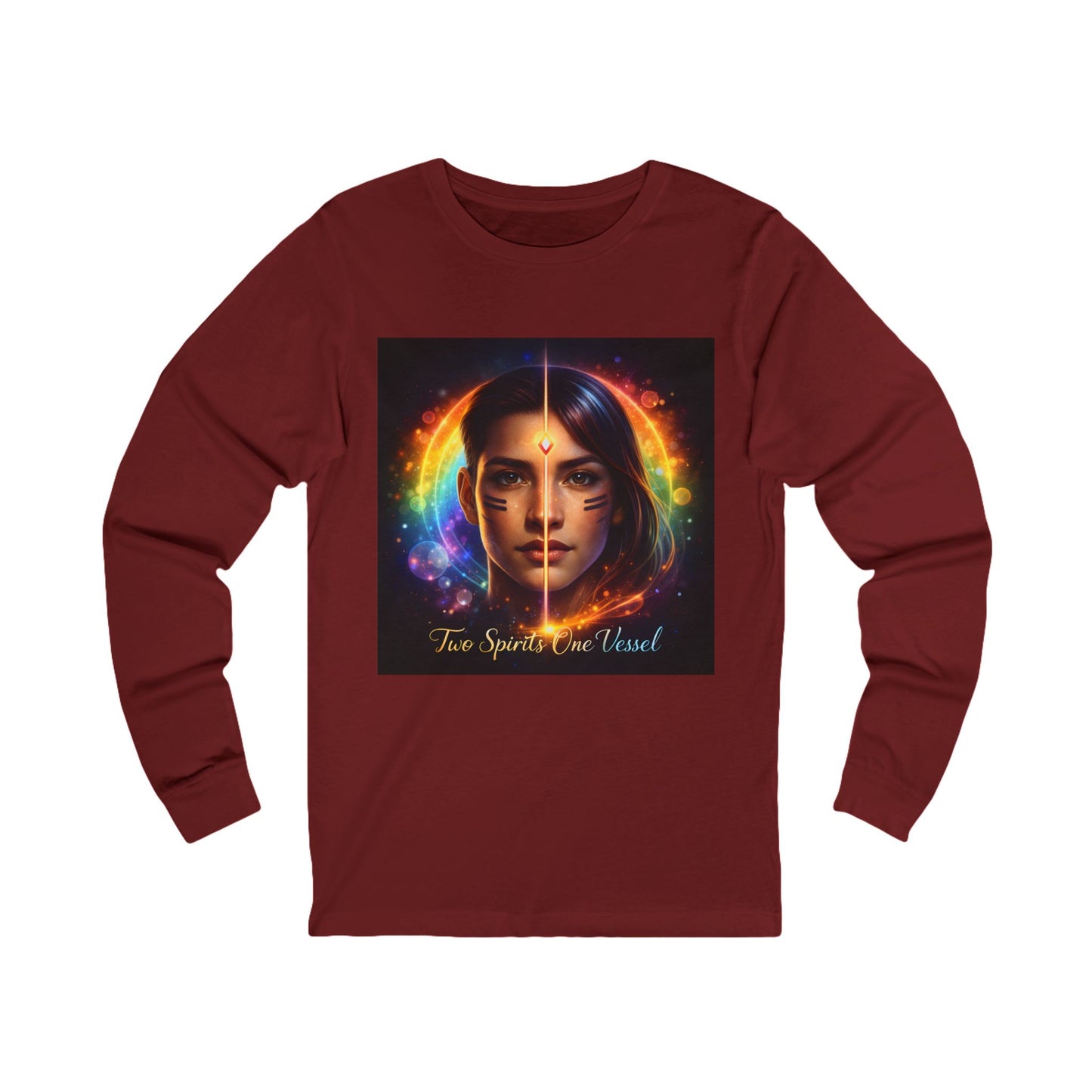 Spiritual Rainbow Soul Long Sleeve Tee — "The Spirit is One"