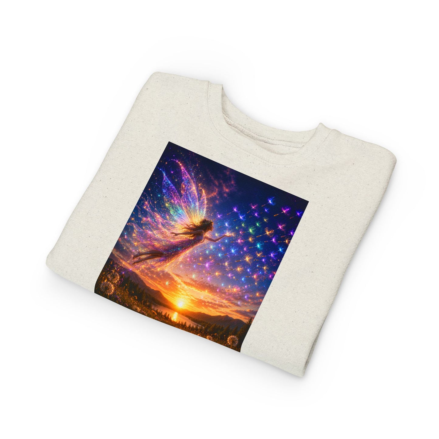 The Seed Keeper Fairy Guardian of Dreams Carried on the Wind- Crewneck for Kids