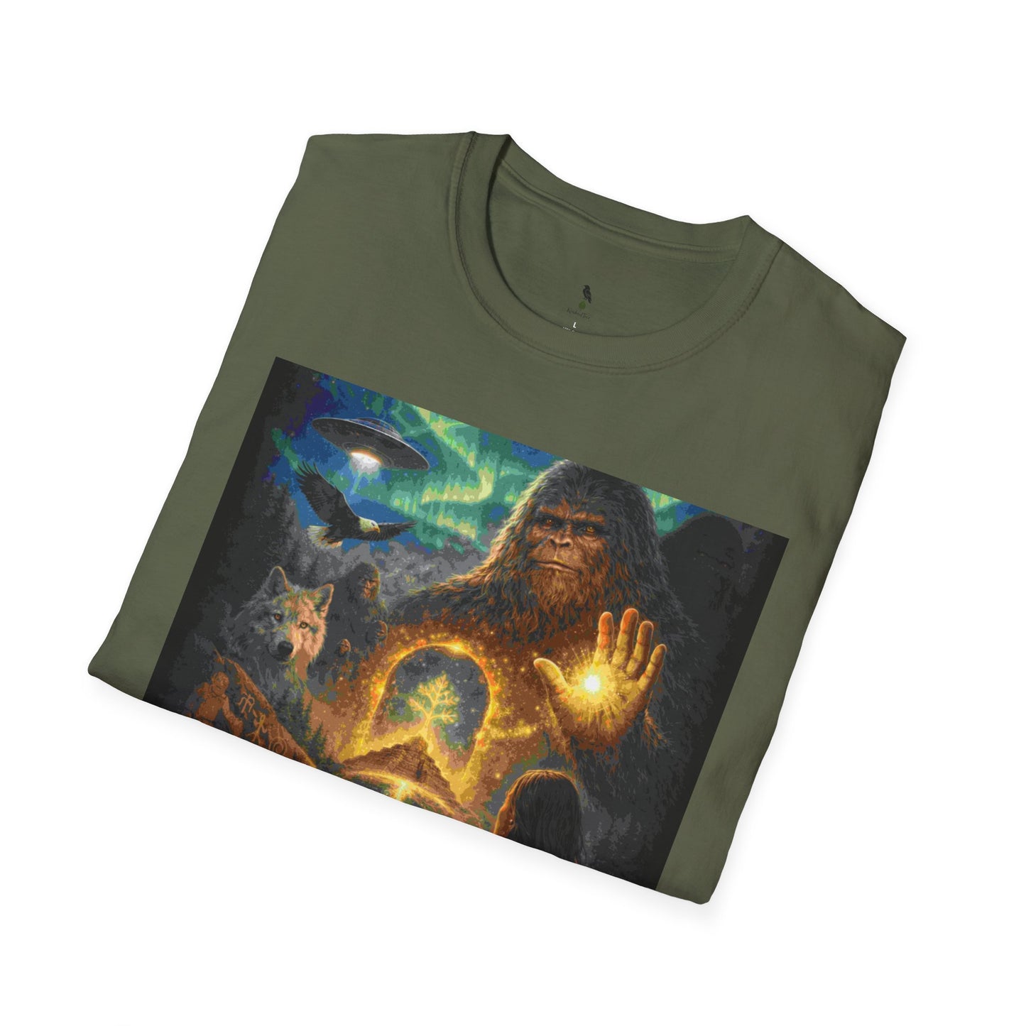 'Our First Ancestors Still Walk Among Us' Sasquatch Message to Humanity Graphic Tee