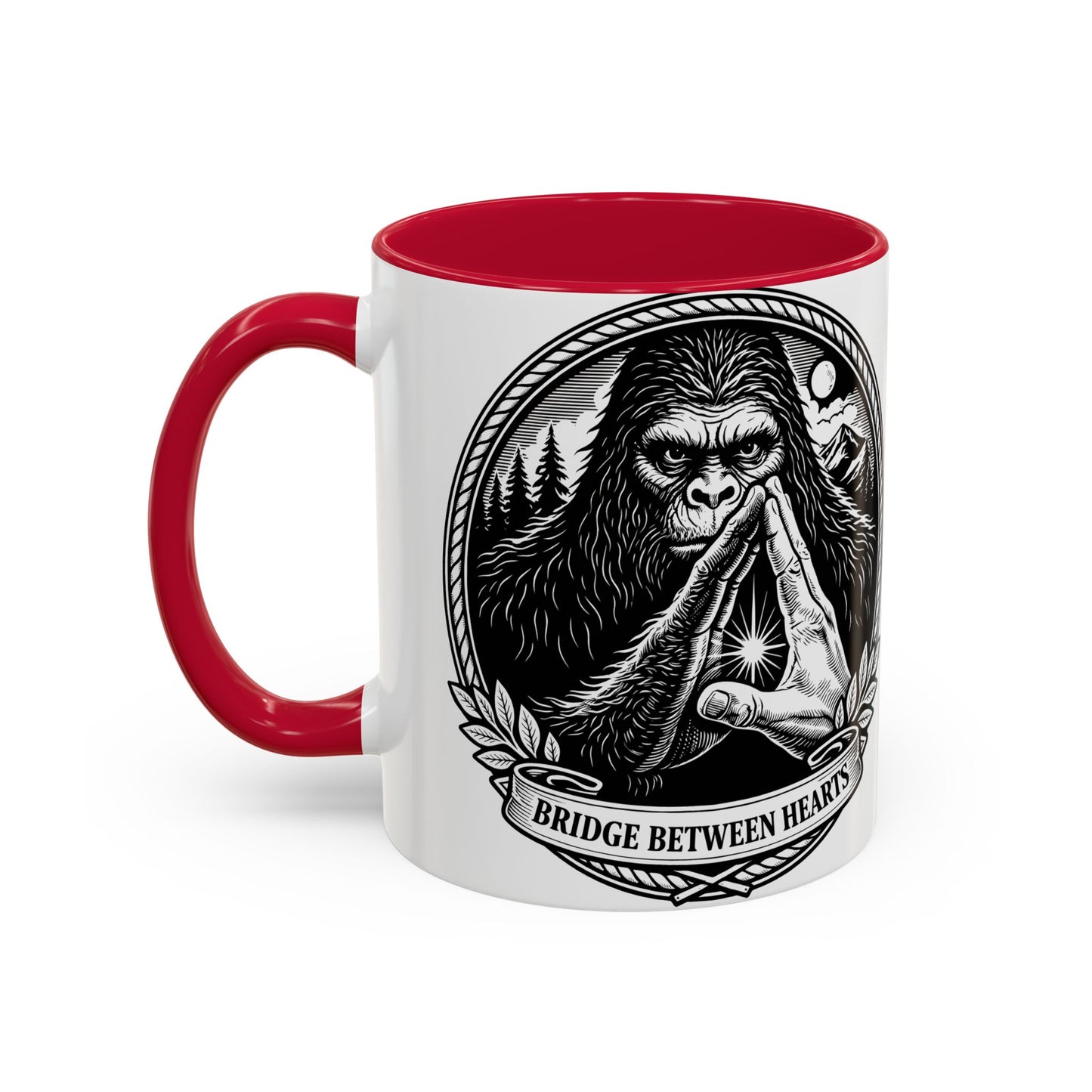 Bridge Between Hearts Mug- Human and Sasquatch Elder Alliance
