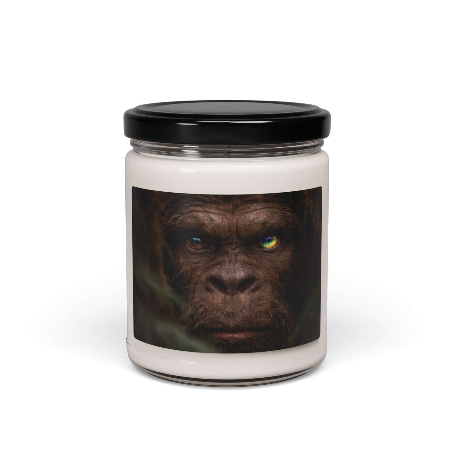 Sasquatch Guardian Eyes of the Living Rainbow- 9oz Scented Jar Mason candle