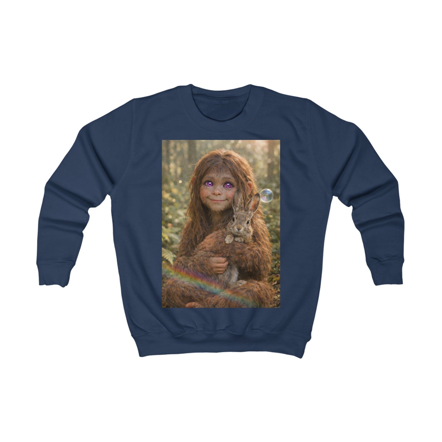 Innocence of the Forest-Sasquatch Child Kids Sweatshirt