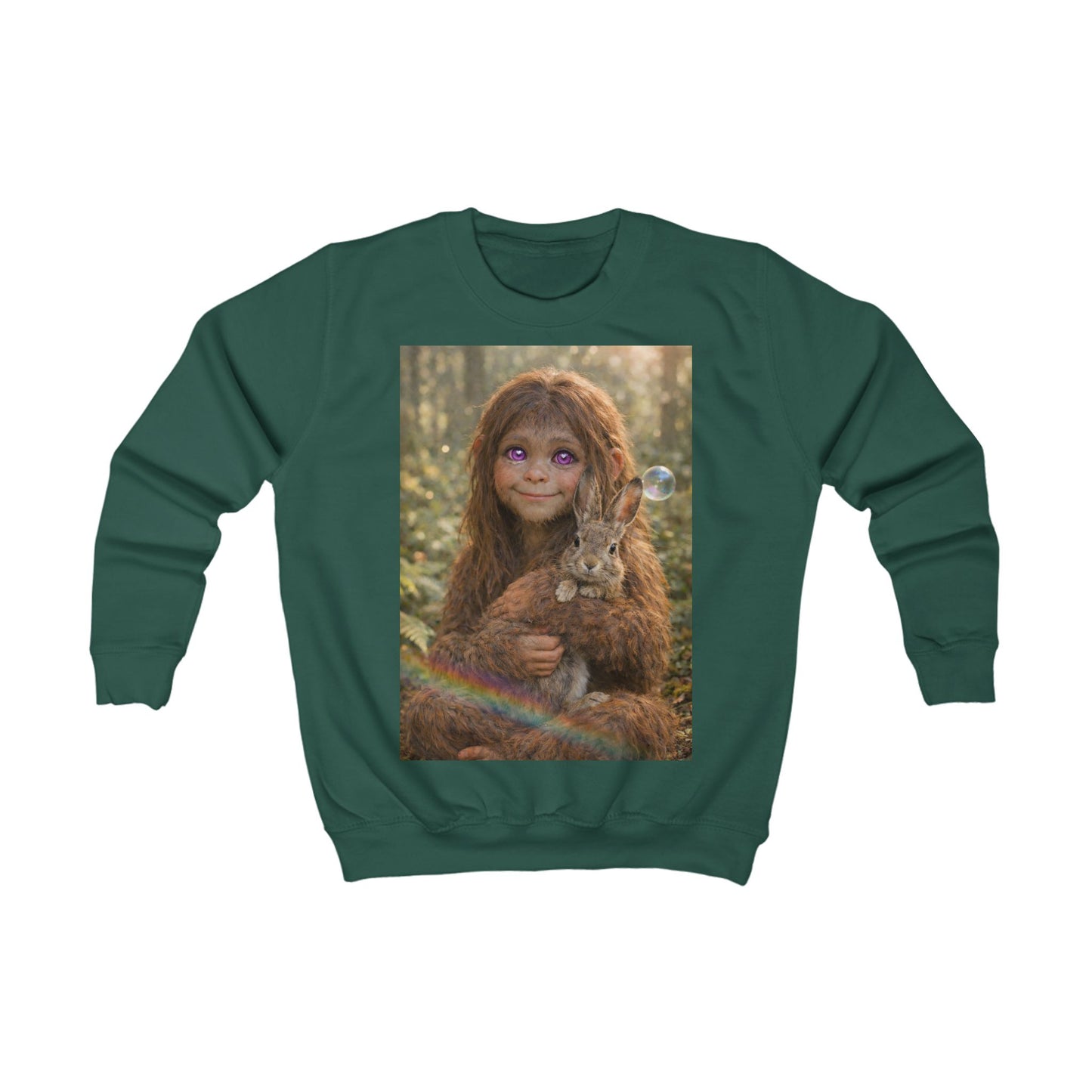 Innocence of the Forest-Sasquatch Child Kids Sweatshirt