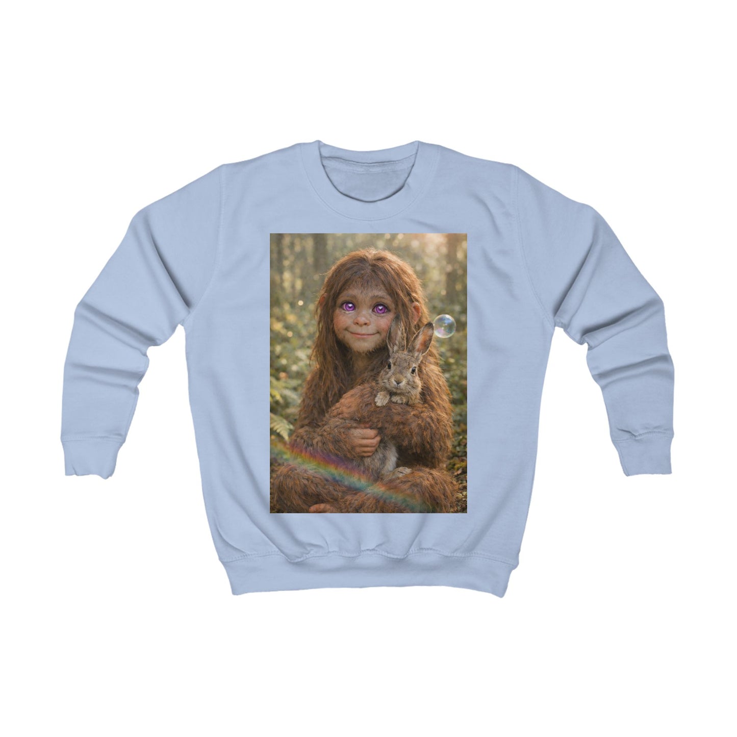 Innocence of the Forest-Sasquatch Child Kids Sweatshirt