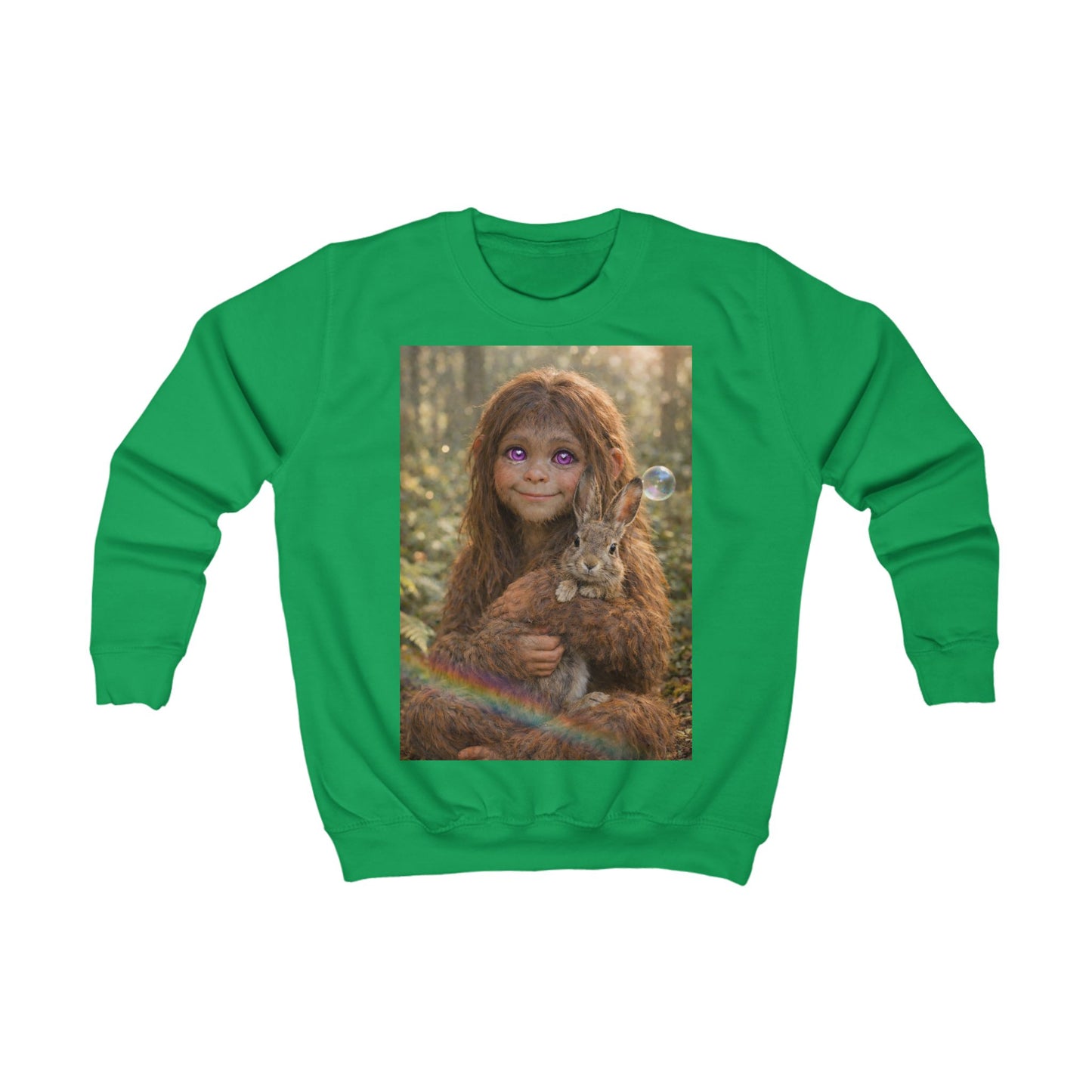 Innocence of the Forest-Sasquatch Child Kids Sweatshirt