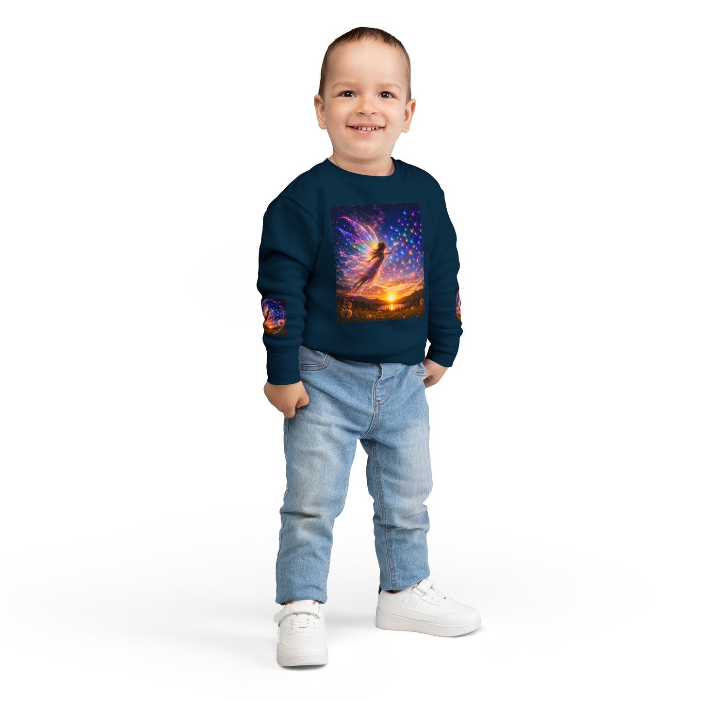 The Seed Keeper Fairy Guardian of Dreams Carried on the Wind- Crewneck for Kids