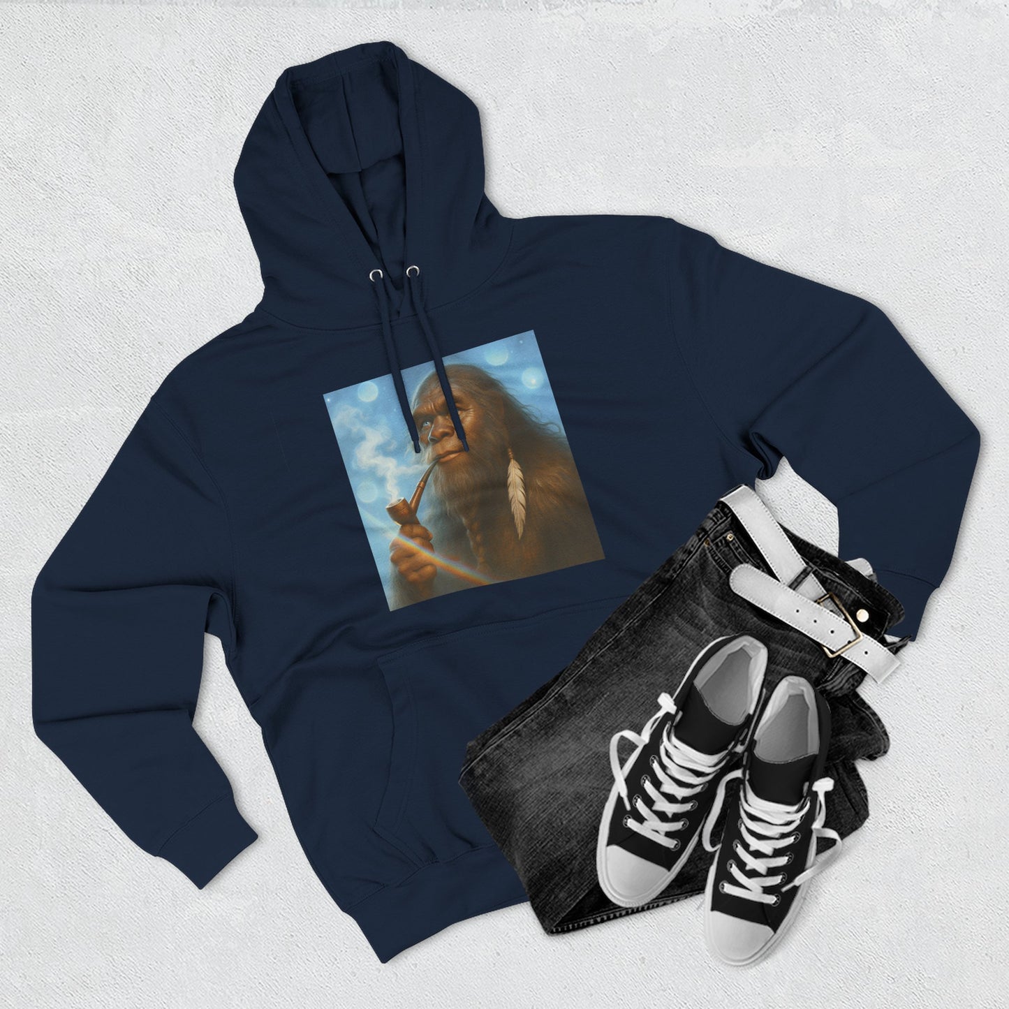 Sasquatch Prince of the Rainbow Forest Hoodie