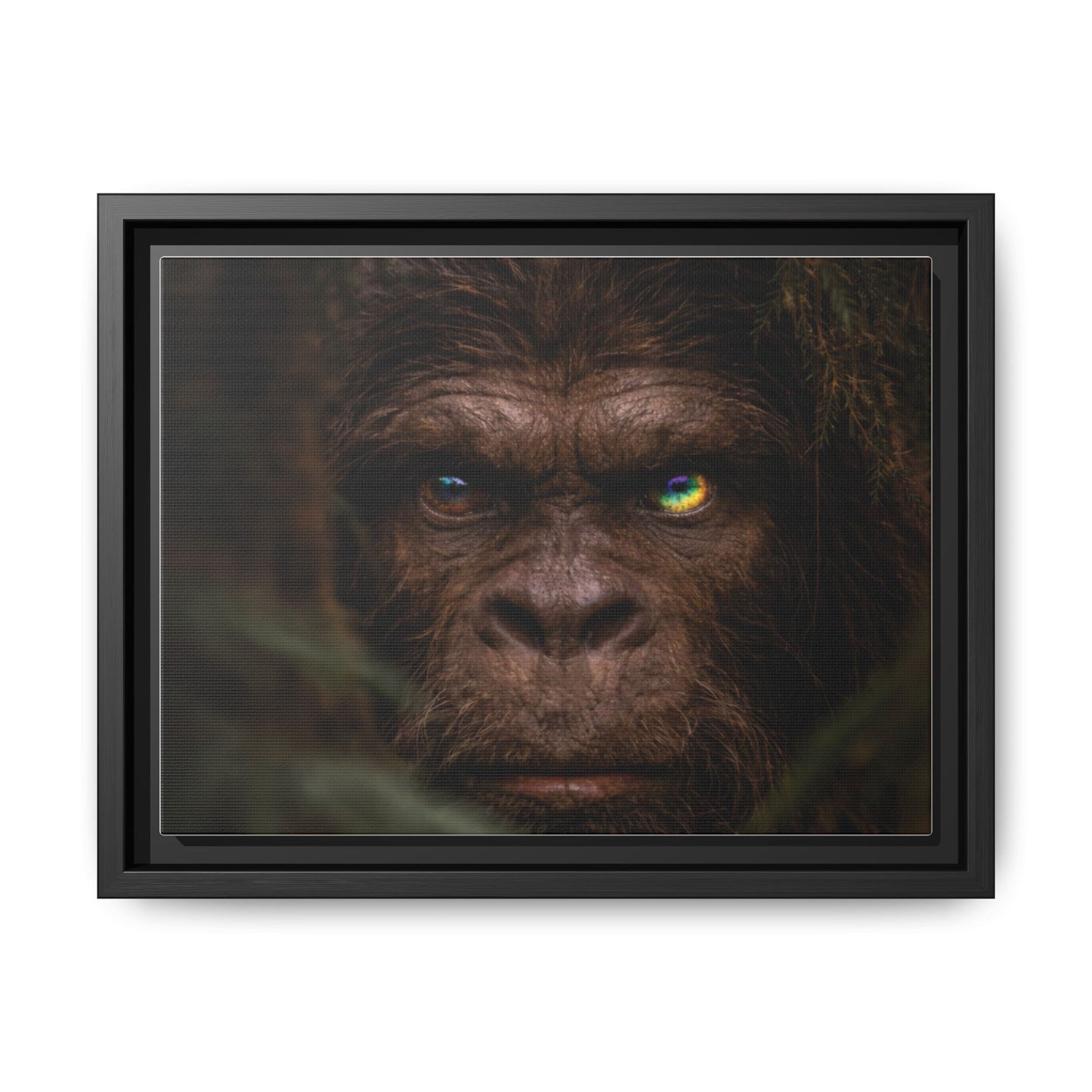Their Eyes of the Living Rainbow- The Sasquatch People  Portrait Wall Art