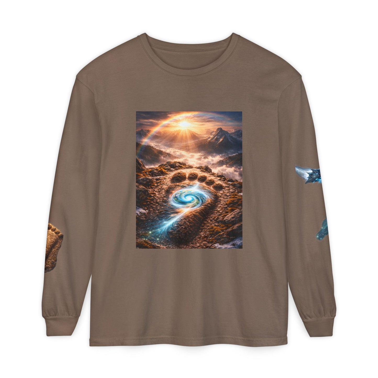 The Imprints of Our First Ancestors Long Sleeve Cosmic Sasquatch Guardian Tee