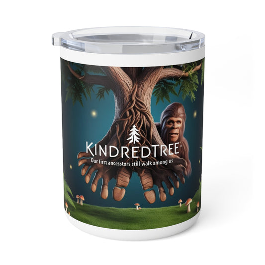 Insulated Coffee Mug - KindredTree Bigfoot Design with Nature Theme