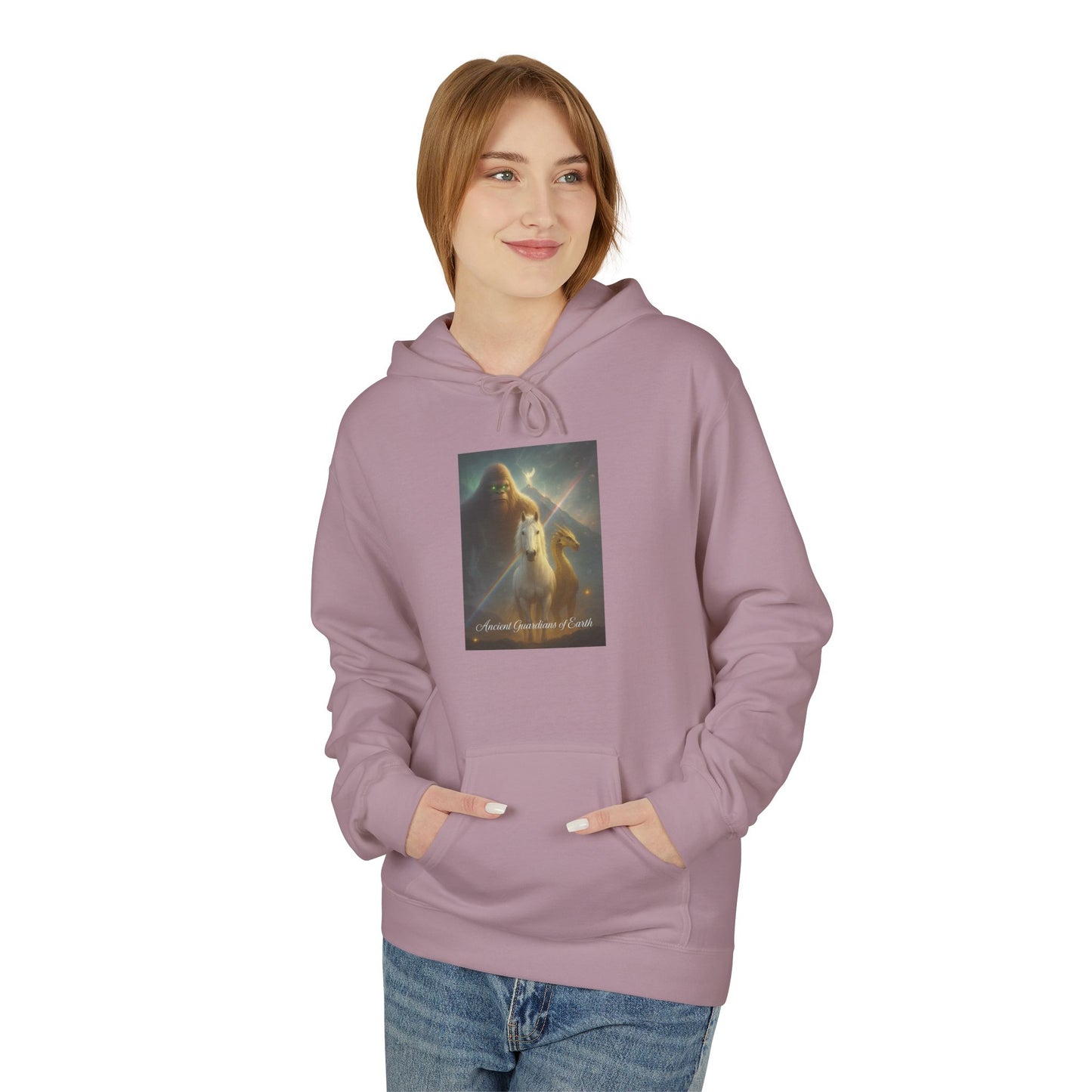 Cosmic Portal Hoodie — "Searching for Earth’s Story" Astral Landscape Pullover