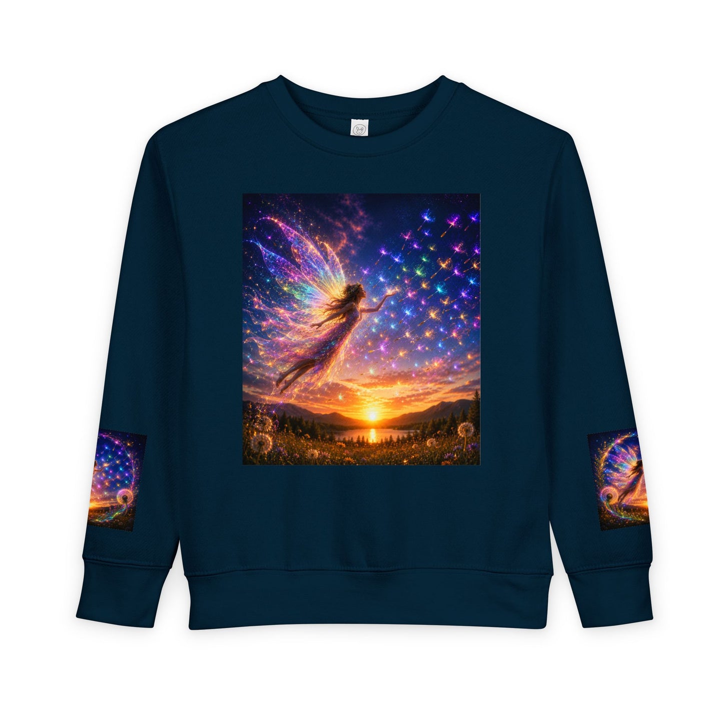 The Seed Keeper Fairy Guardian of Dreams Carried on the Wind- Crewneck for Kids