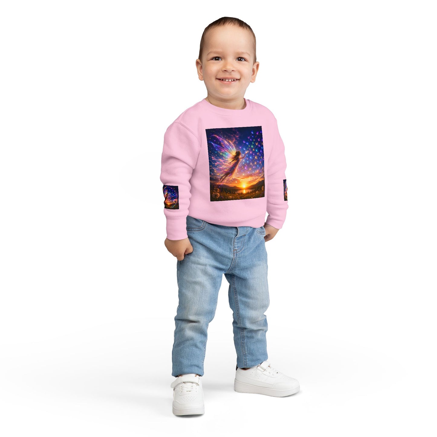 The Seed Keeper Fairy Guardian of Dreams Carried on the Wind- Crewneck for Kids