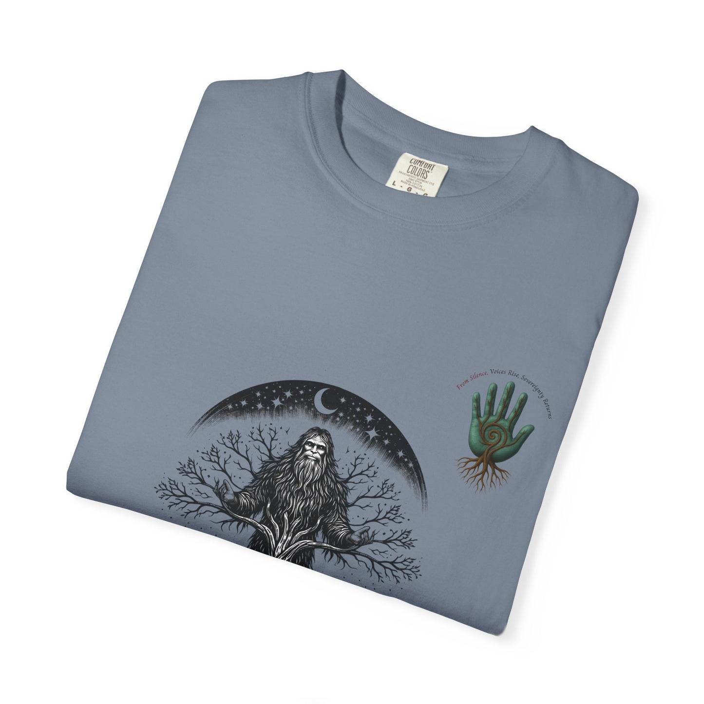 Sasquatch Guardian Tee — "Voices Rise, Sovereignty Returns" MMIW Tribute