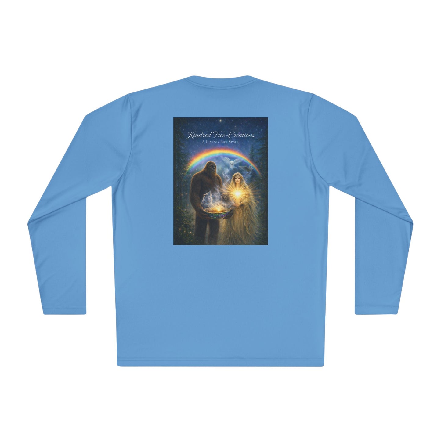 Guardian of the Rainbow Veil- Unisex Lightweight Long Sleeve Tee