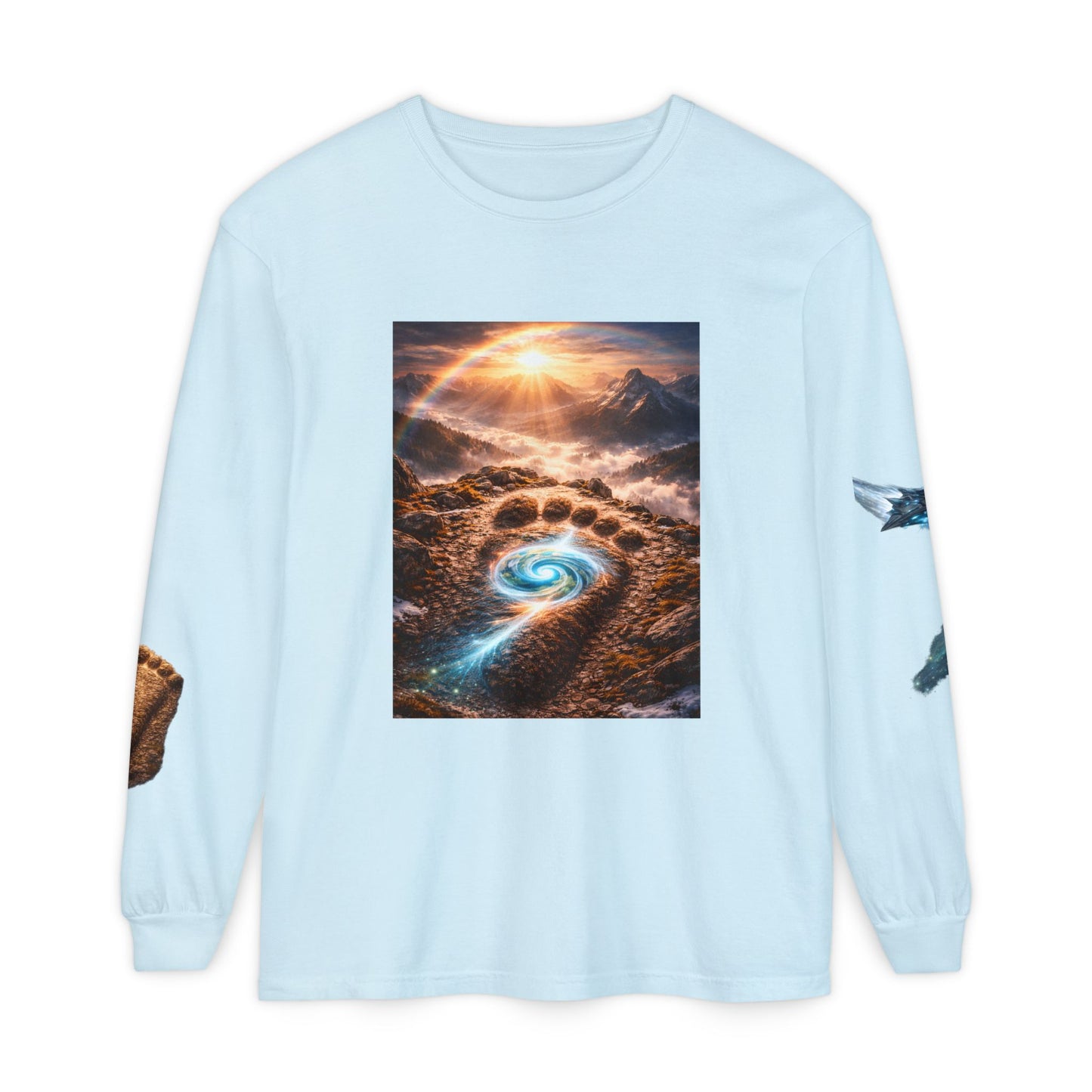 The Imprints of Our First Ancestors Long Sleeve Cosmic Sasquatch Guardian Tee