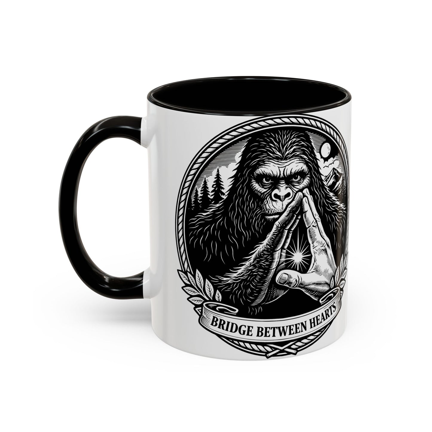 Bridge Between Hearts Mug- Human and Sasquatch Elder Alliance