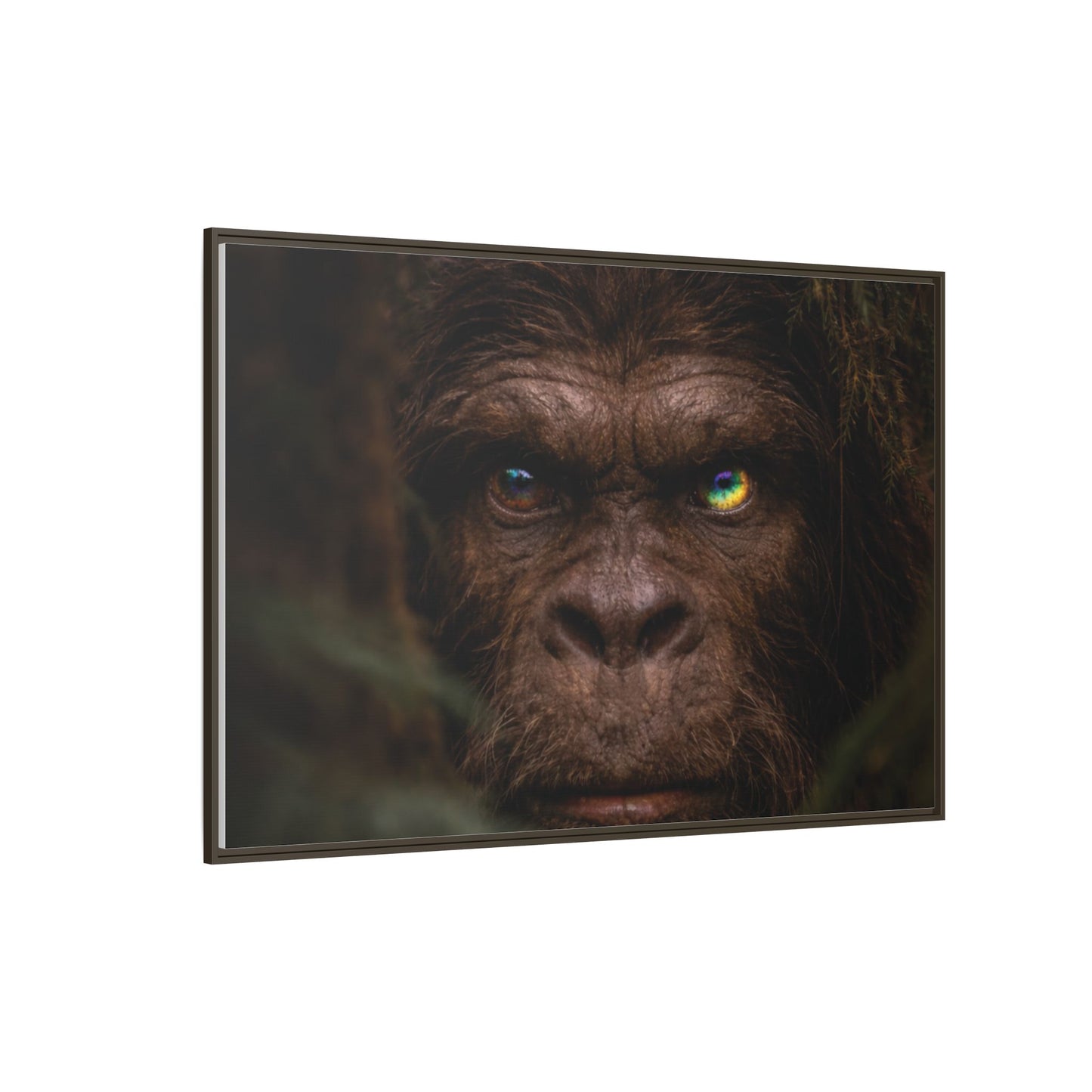 Their Eyes of the Living Rainbow- The Sasquatch People  Portrait Wall Art