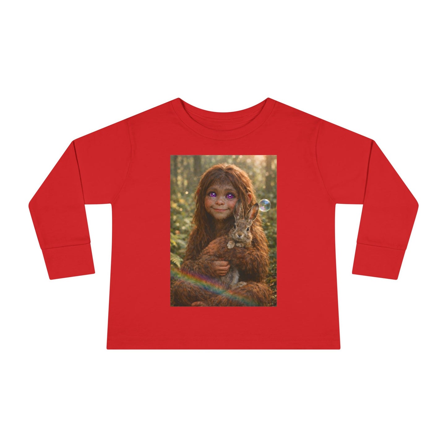 Innocence of the Forest- Sasquatch child- Toddler long sleeve Tee