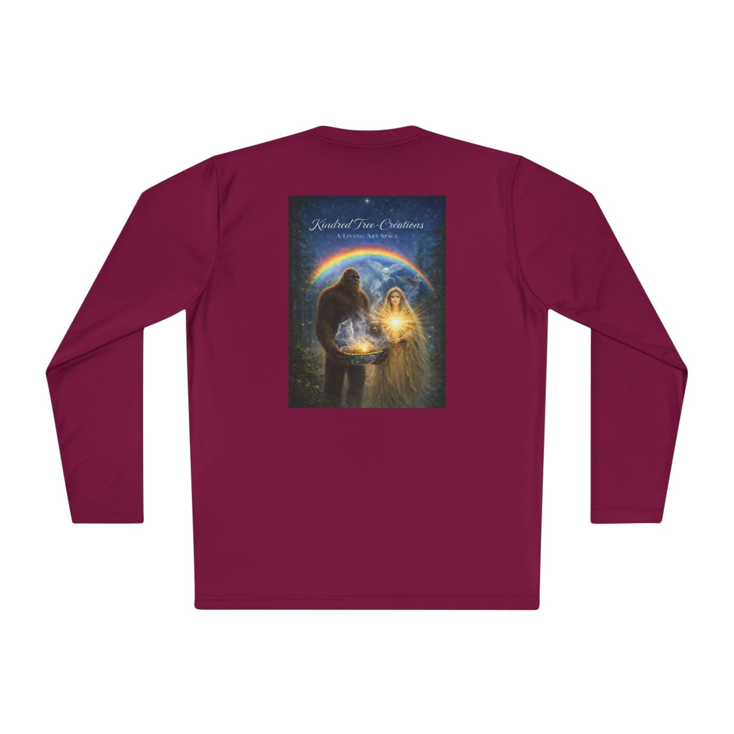 Guardian of the Rainbow Veil- Unisex Lightweight Long Sleeve Tee