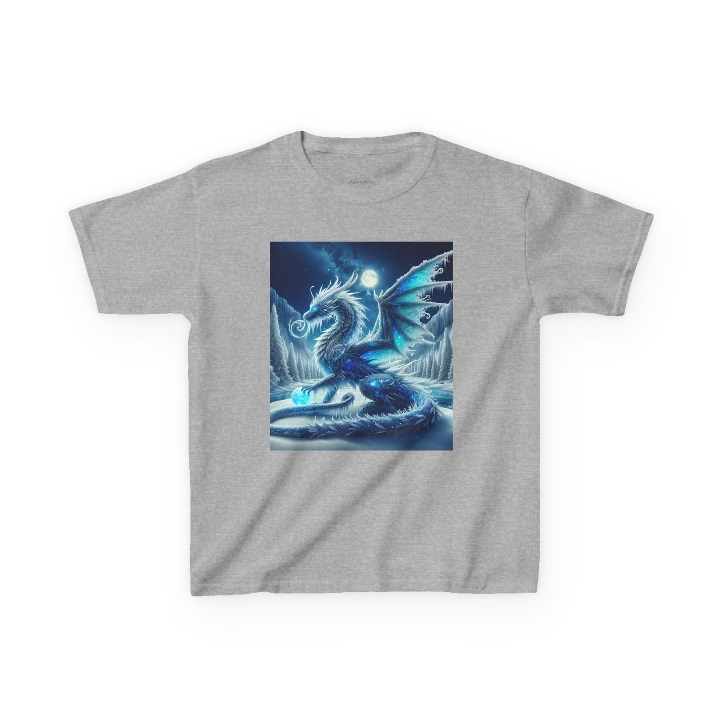 Kids Tee - Shimmer Blue Dragon