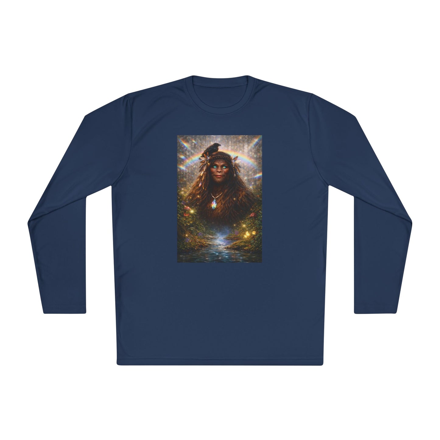 Guardian of the Rainbow Veil- Unisex Lightweight Long Sleeve Tee