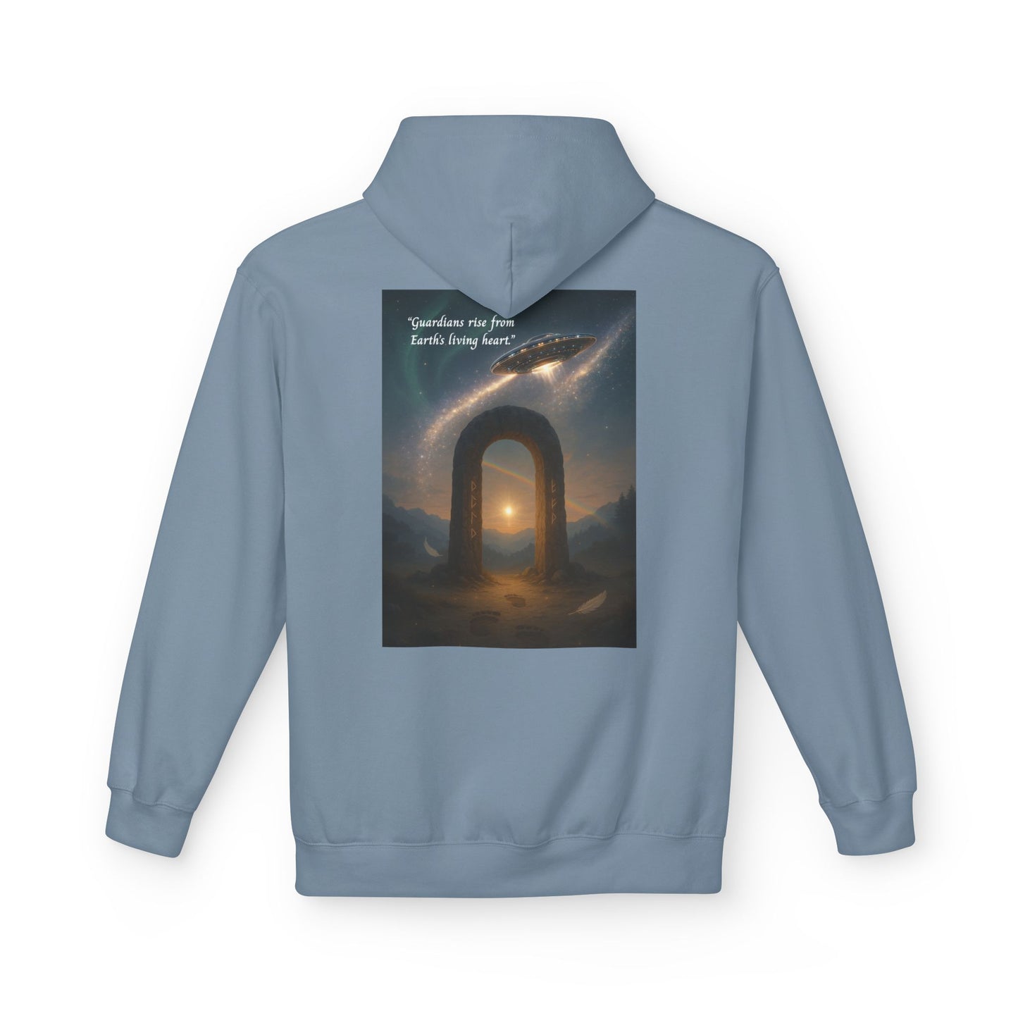 Cosmic Portal Hoodie — "Searching for Earth’s Story" Astral Landscape Pullover