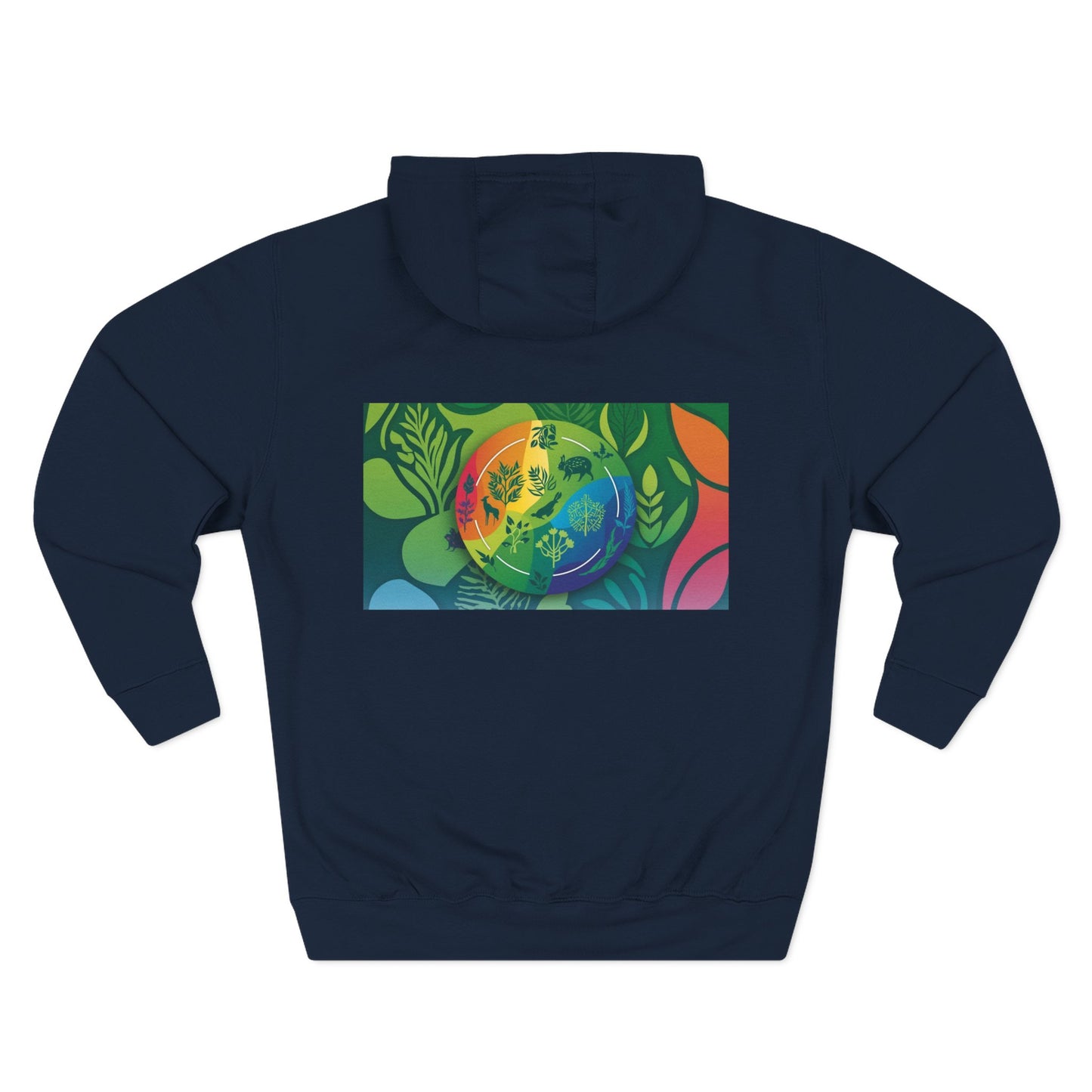 Three-Panel Fleece Hoodie