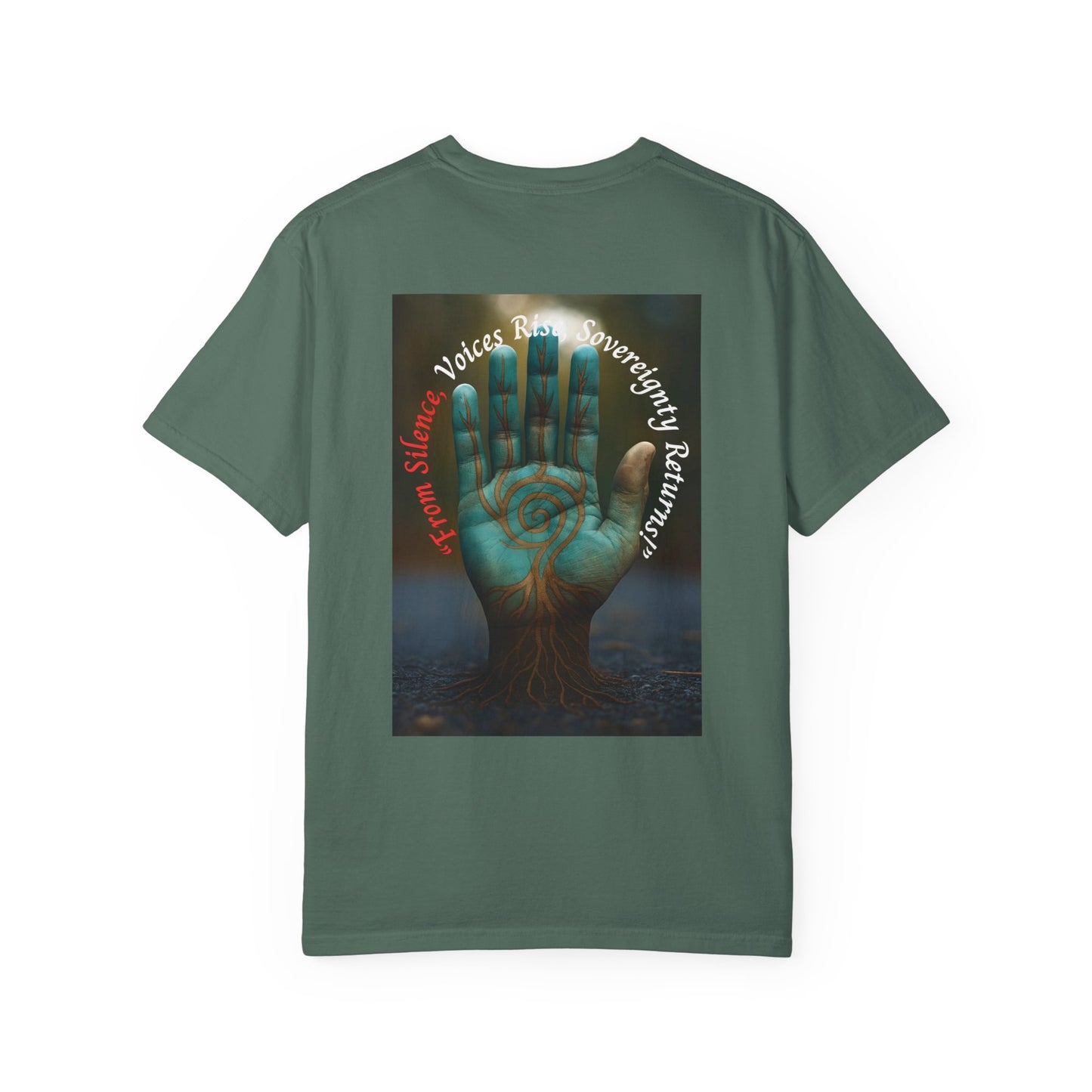 Sasquatch Guardian Tee — "Voices Rise, Sovereignty Returns" MMIW Tribute