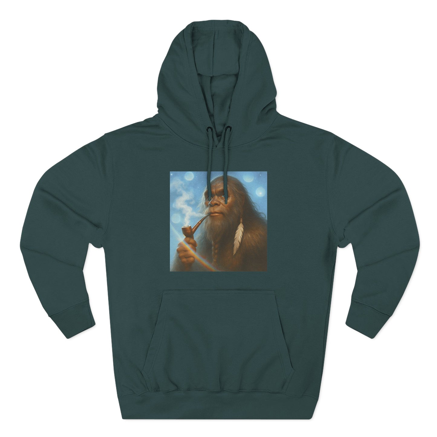 Sasquatch Prince of the Rainbow Forest Hoodie