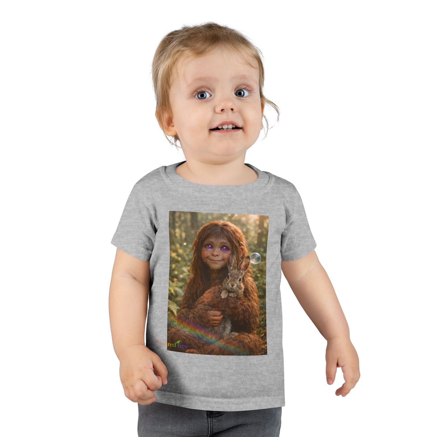 Innocence of the Forest — Sasquatch Child Tee shirt for children