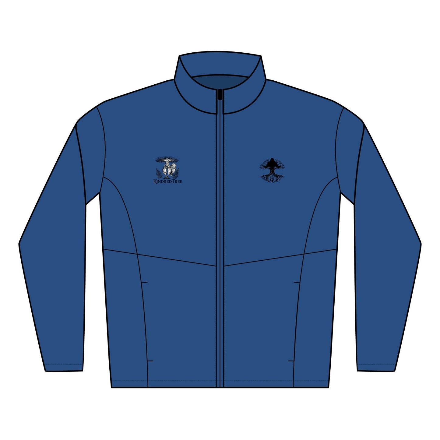 Embroidered Soft Shell Jacket — Men's Lightweight Windproof Layer