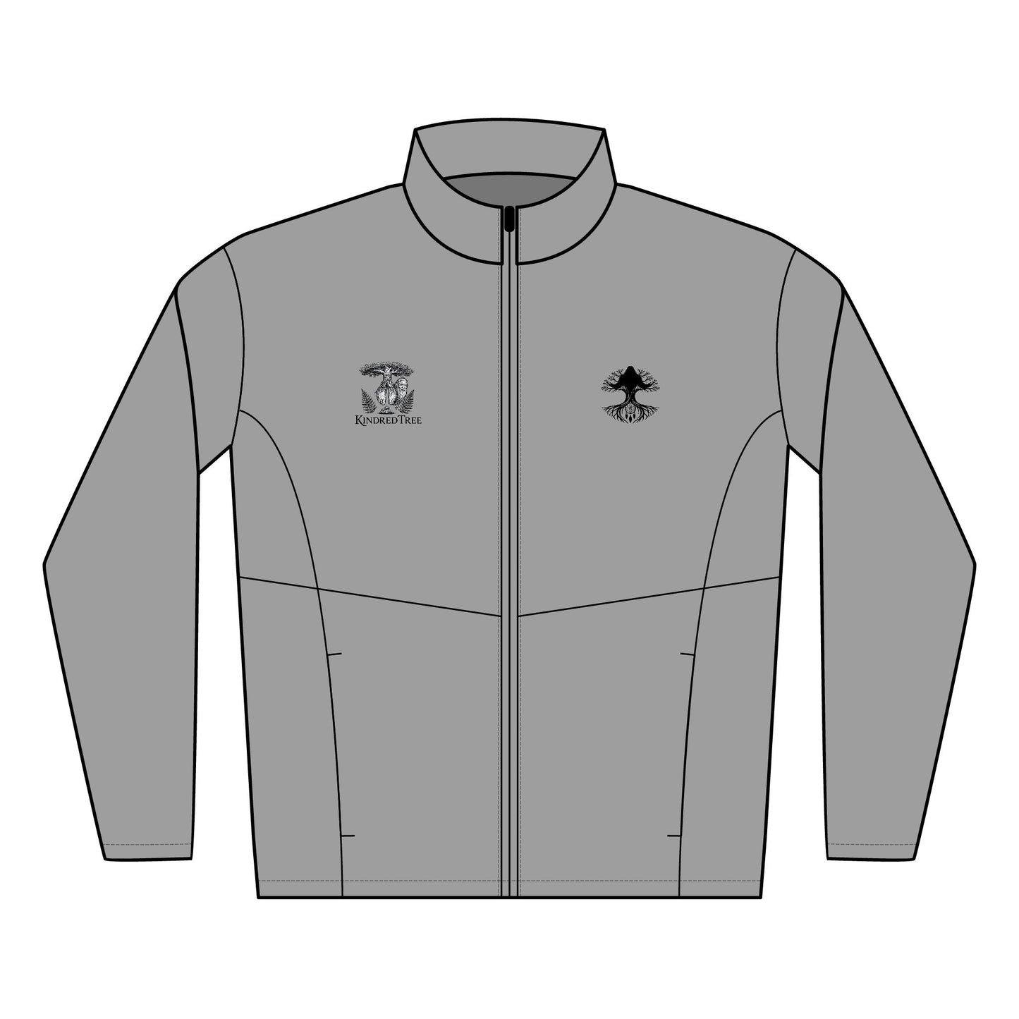 Embroidered Soft Shell Jacket — Men's Lightweight Windproof Layer