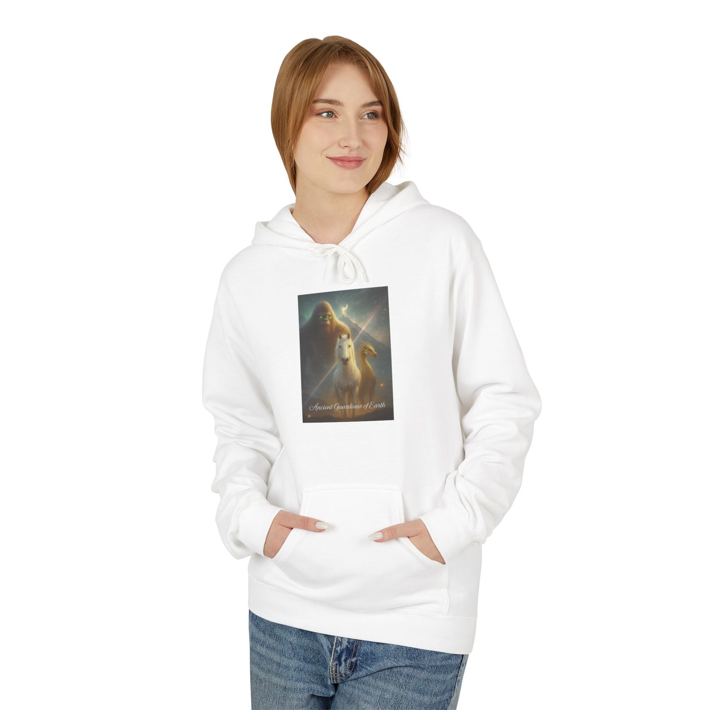 Cosmic Portal Hoodie — "Searching for Earth’s Story" Astral Landscape Pullover