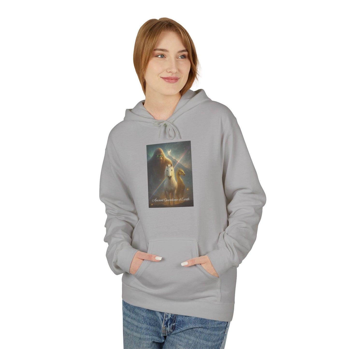 Cosmic Portal Hoodie — "Searching for Earth’s Story" Astral Landscape Pullover