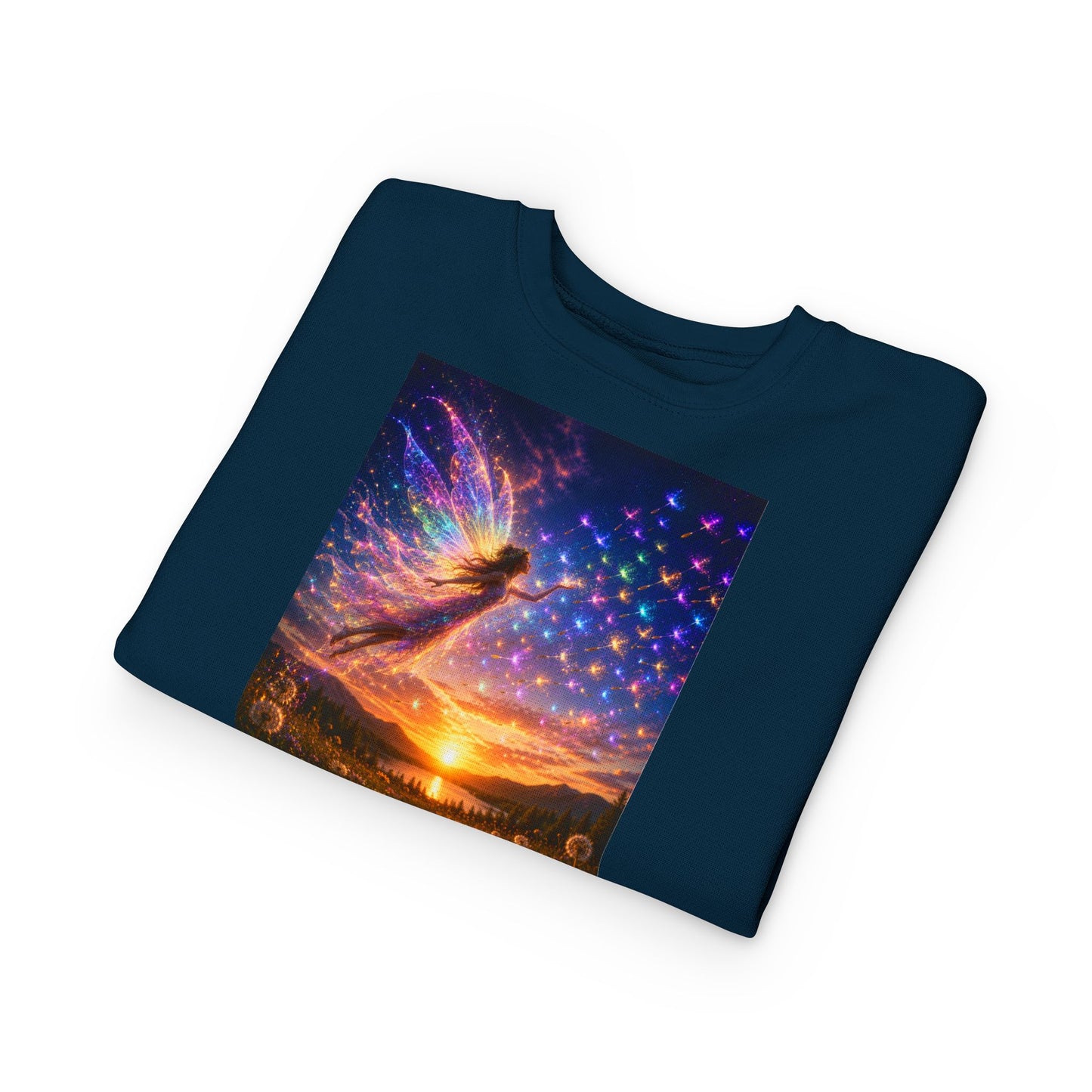 The Seed Keeper Fairy Guardian of Dreams Carried on the Wind- Crewneck for Kids