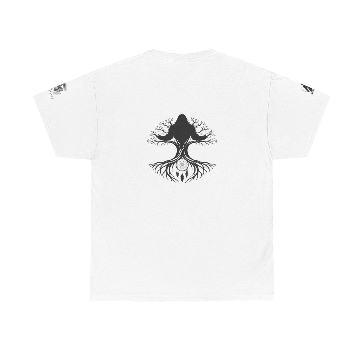 Sacred Bond with Forest Elders Guardians Sasquatch and Human Alliance  Tee — "Balance Between Non Mythic Guardians " Graphic T‑Shirt