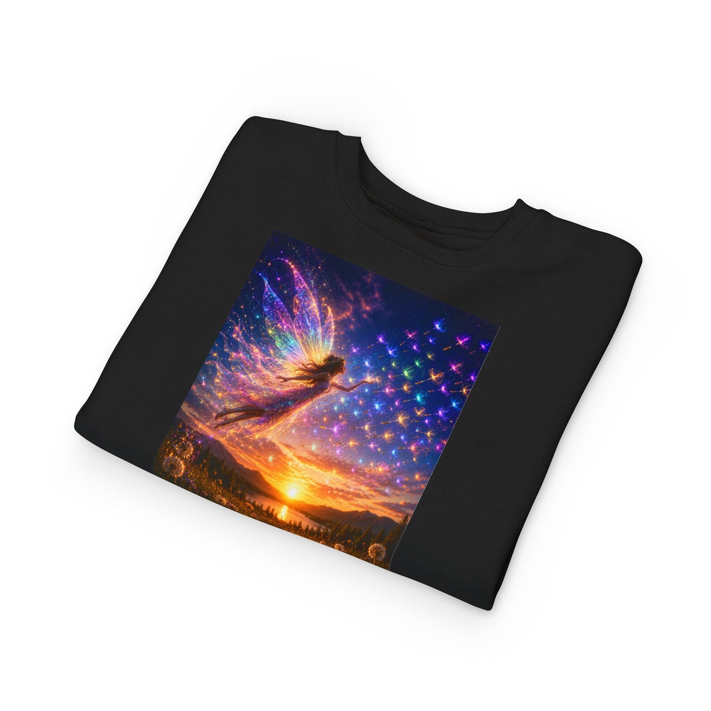 The Seed Keeper Fairy Guardian of Dreams Carried on the Wind- Crewneck for Kids