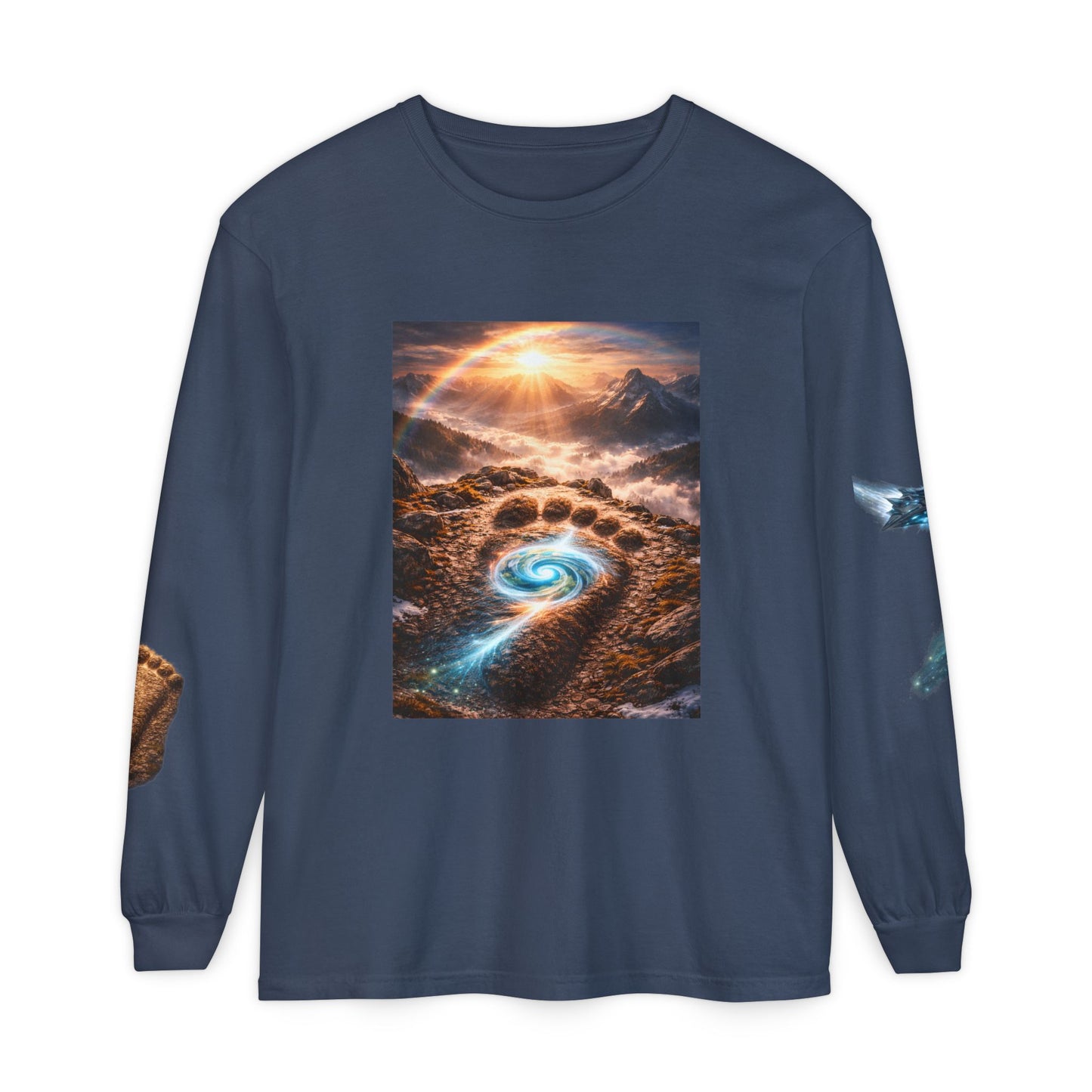 The Imprints of Our First Ancestors Long Sleeve Cosmic Sasquatch Guardian Tee