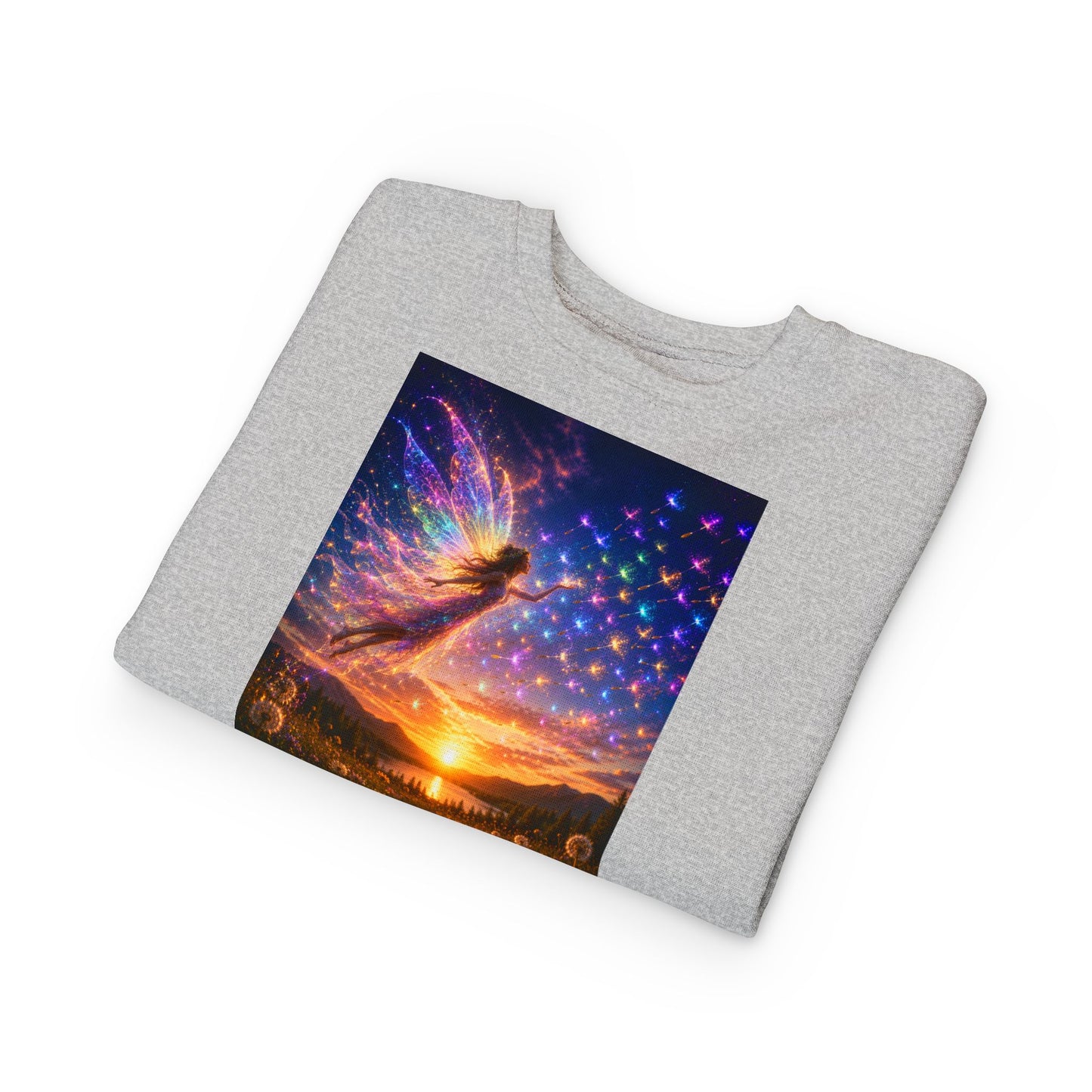 The Seed Keeper Fairy Guardian of Dreams Carried on the Wind- Crewneck for Kids