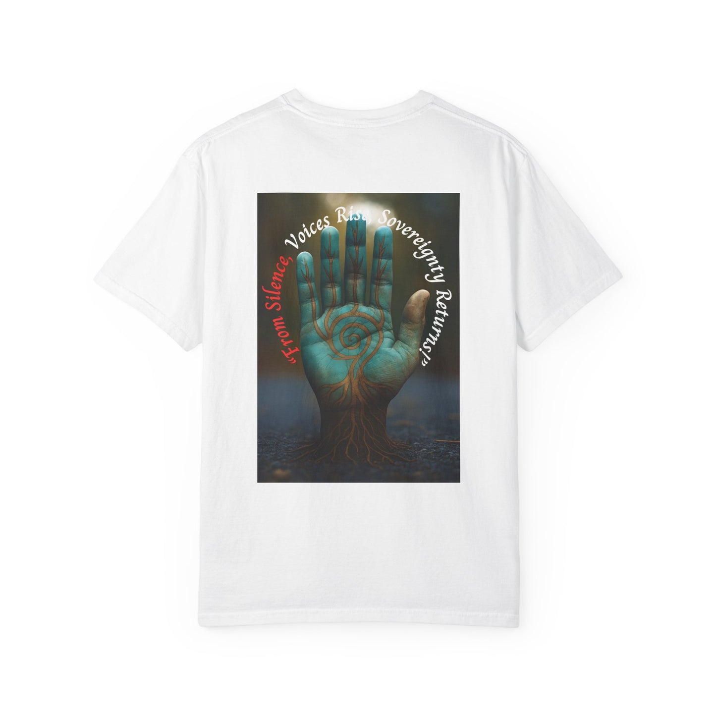 Sasquatch Guardian Tee — "Voices Rise, Sovereignty Returns" MMIW Tribute