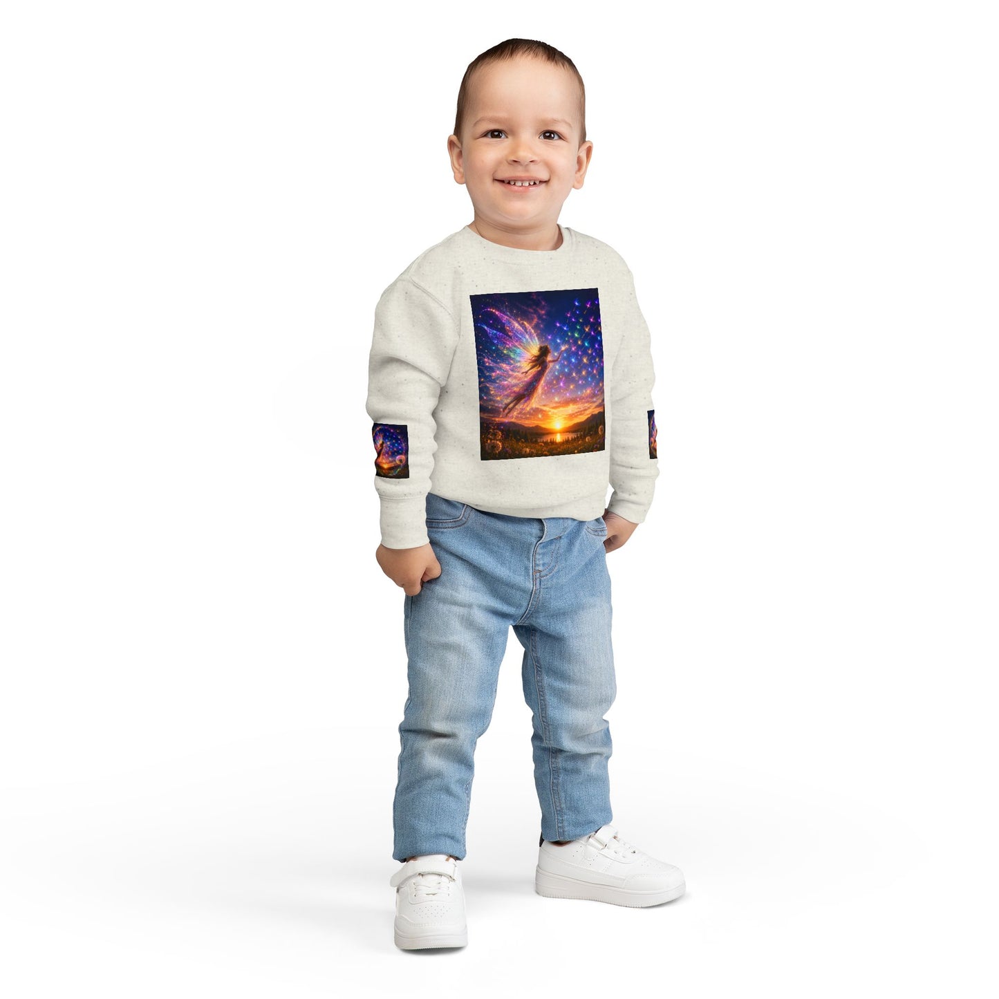 The Seed Keeper Fairy Guardian of Dreams Carried on the Wind- Crewneck for Kids