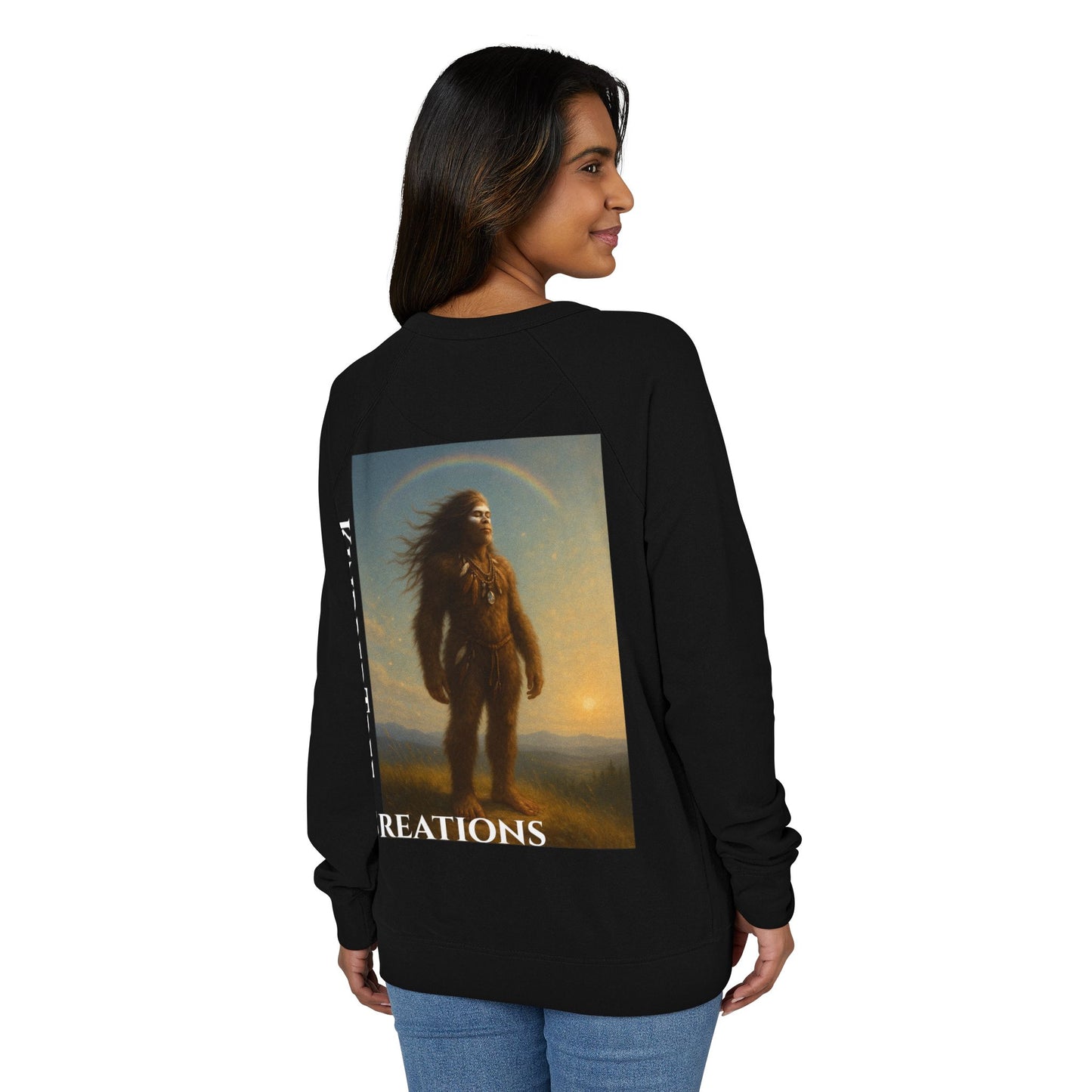 Sweatshirt - Rainbow Warrior Dream Sasquatch Horse Native Women Rainbow