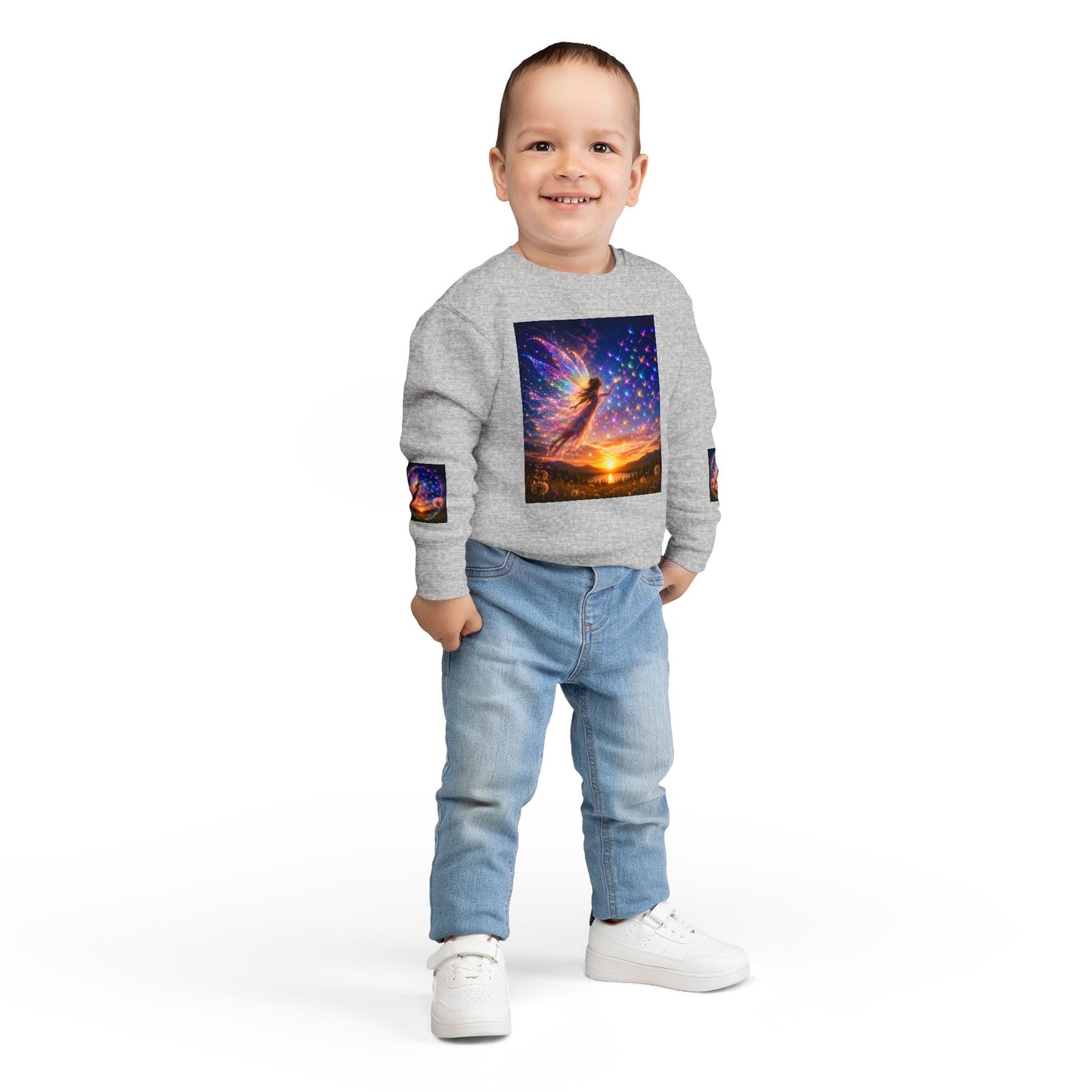 The Seed Keeper Fairy Guardian of Dreams Carried on the Wind- Crewneck for Kids
