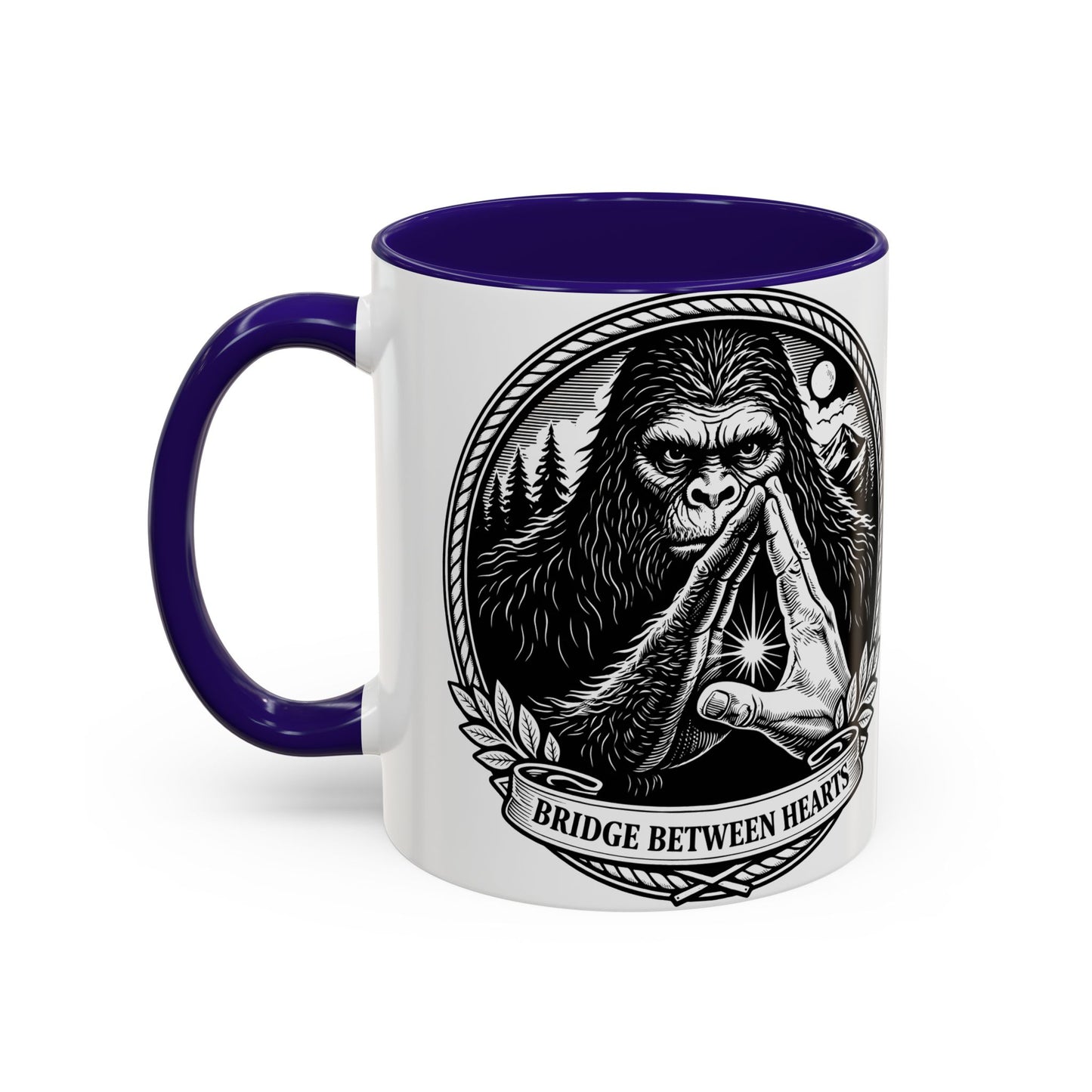 Bridge Between Hearts Mug- Human and Sasquatch Elder Alliance
