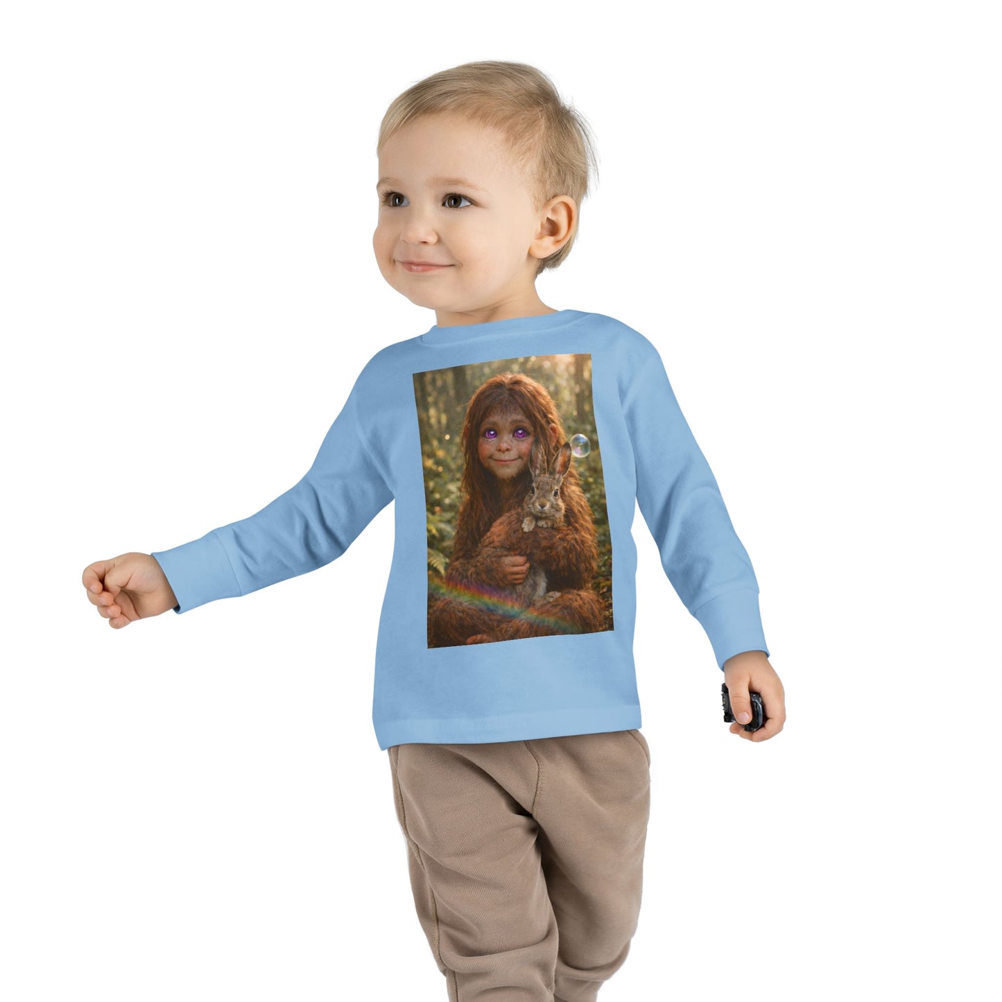 Innocence of the Forest- Sasquatch child- Toddler long sleeve Tee