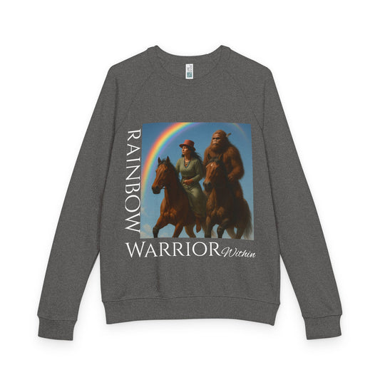 Sweatshirt - Rainbow Warrior Dream Sasquatch Horse Native Women Rainbow
